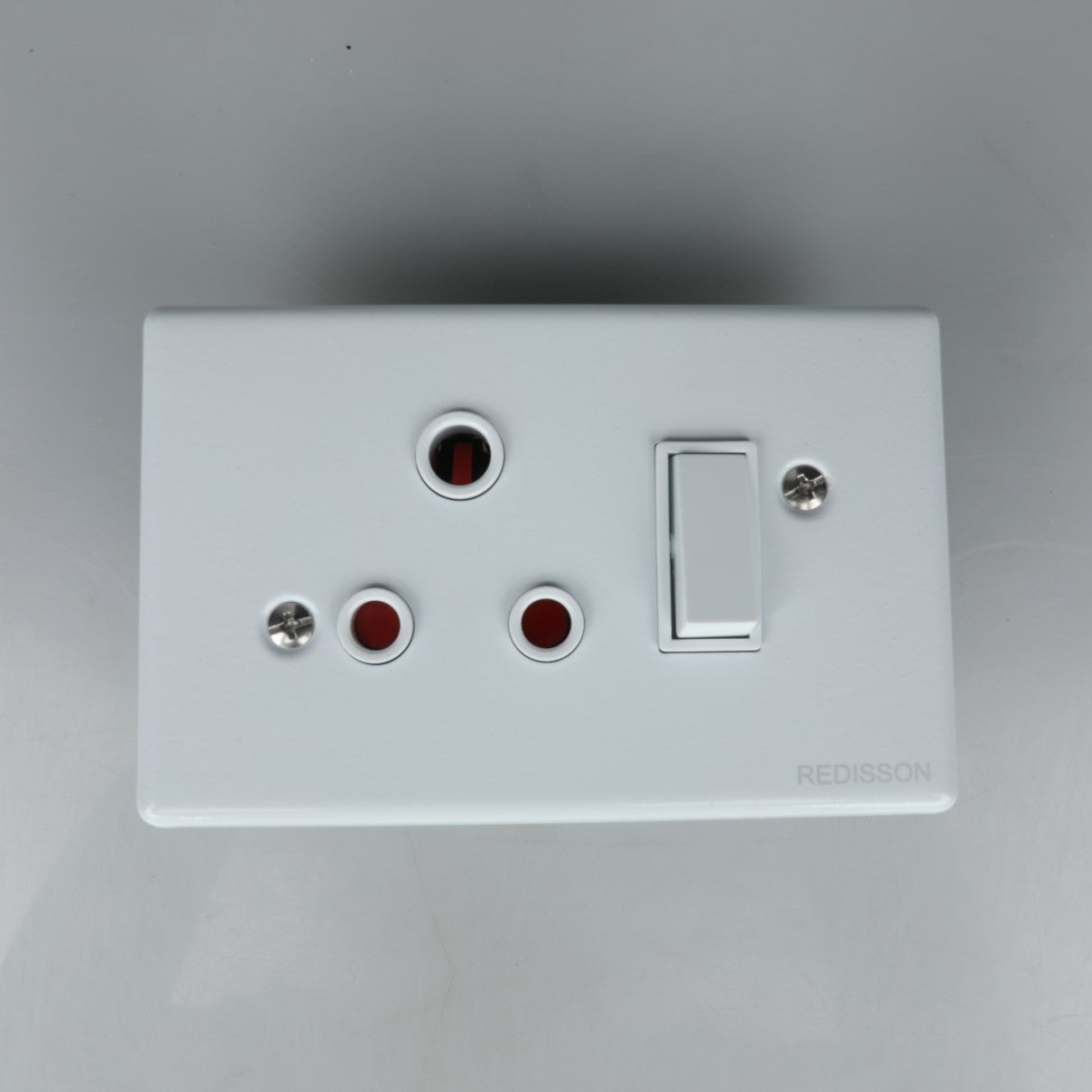 REDISSON Socket Cover – Stylish 1 Socket 16A, White, Glossy, 4X2, 1 Switch A-MS10(S)