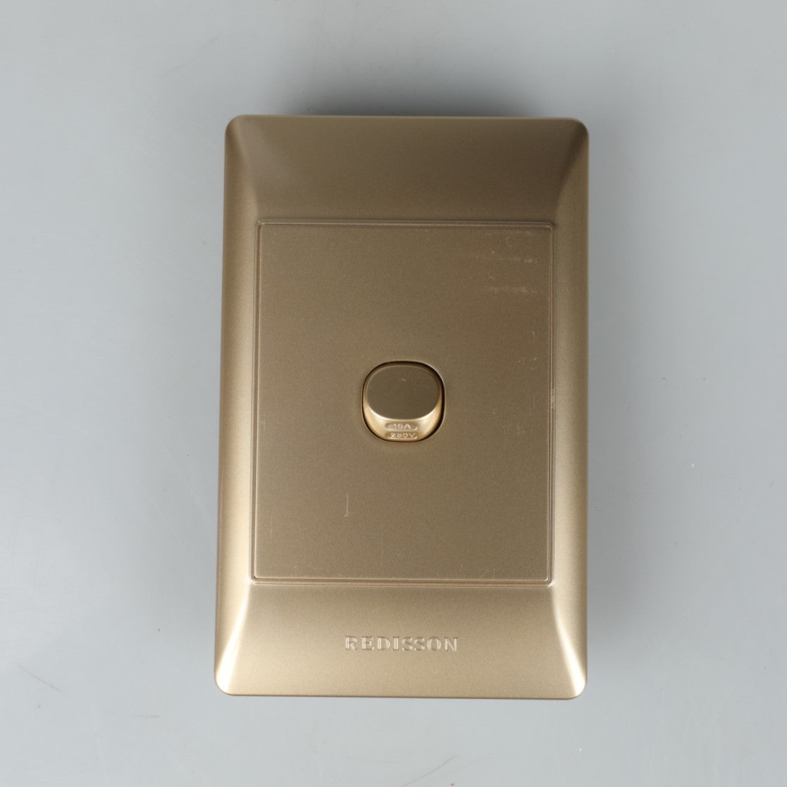 REDISSON Paddle Light Switch – golden, Safe, and Long-Lasting Control for Two Channels A101(G)