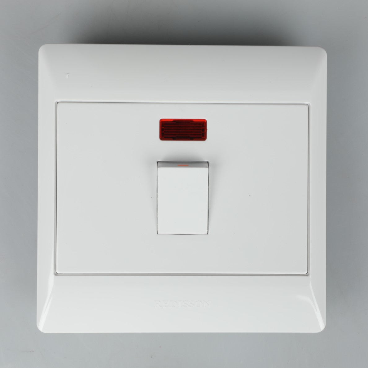 REDISSON Outlet Covers – Child-Safe Two Gang Blank Device Outlet Cover, White,1 Switch, Gloss Finish, 4x4 M-07L