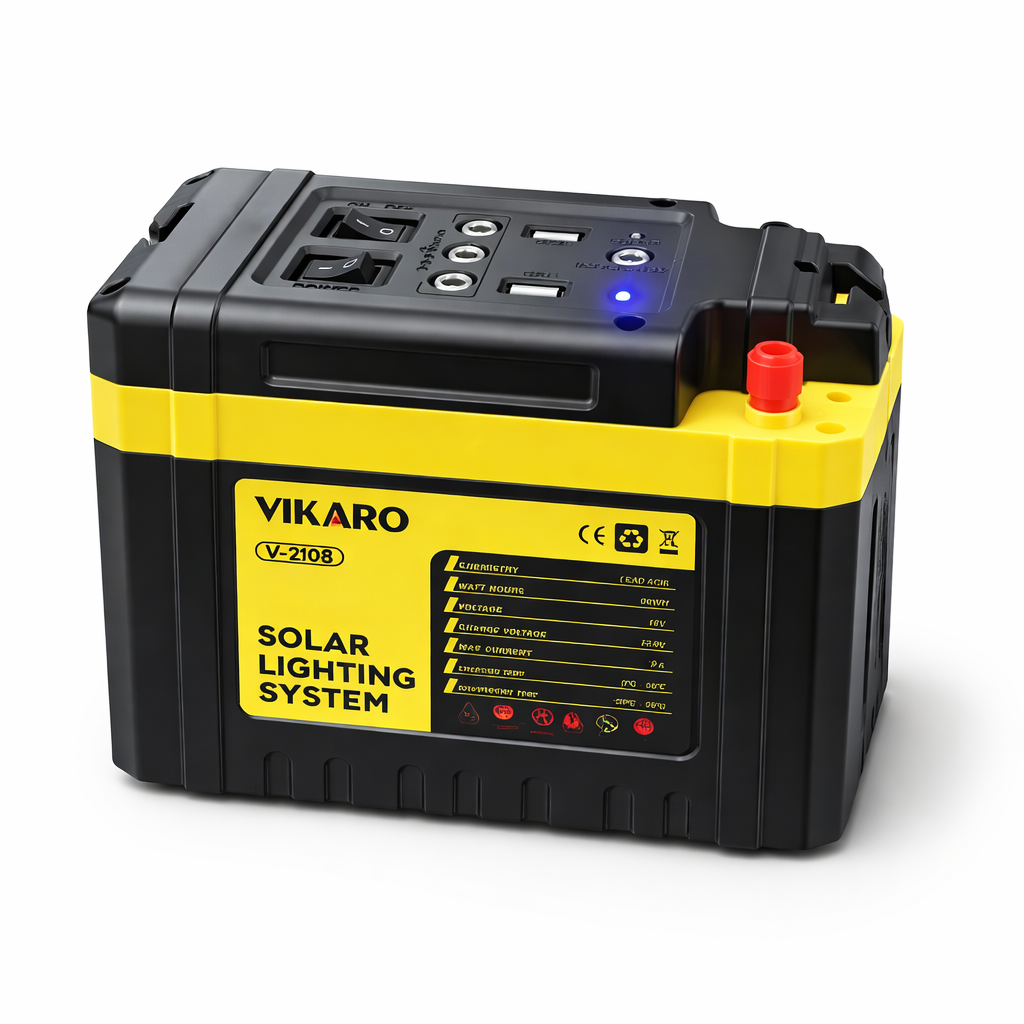 12V 8Ah Rechargeable Power Bank Battery with LED Light & USB Output