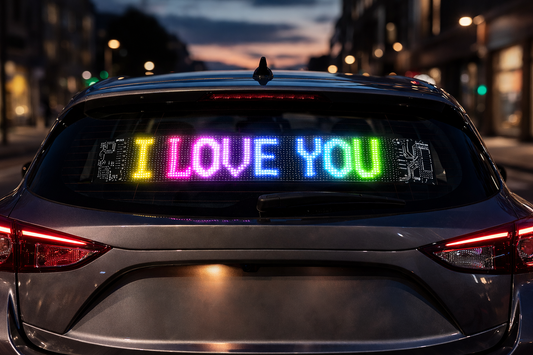 RGB LED Flexible Screen β App & Remote Controlled USB Display 16x64 LED ( 92x374MM)