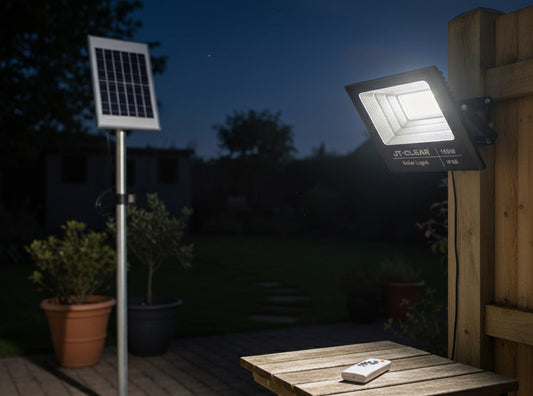 100W Solar Flood Light / Spotlight with Remote Control. TG100W