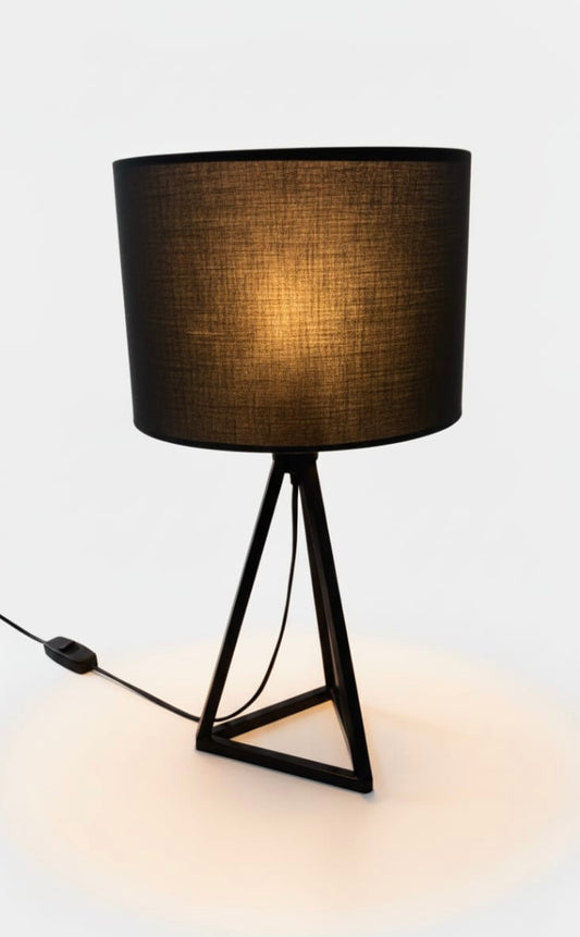 Modern Geometric Desk Lamp with Black Shade - HD053