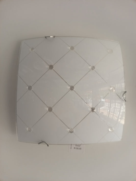 Frosted Glass Square Ceiling Light fitting CE203/S