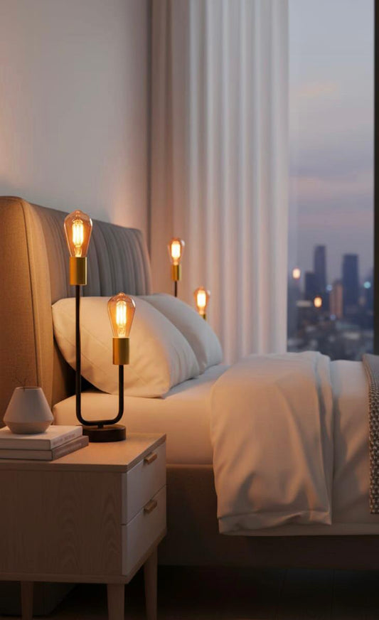 lndustrial Black and Brass Desk Lamp JMX-25193/1T