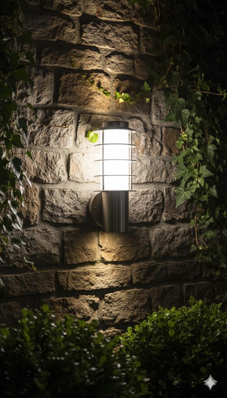 Starlight stainless steel wall light WL-8009-SS-E27