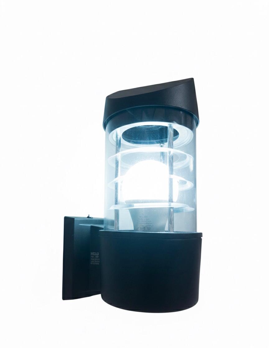 Aluminium Outdoor Glass Wall Lamp E27 8405/1 SB