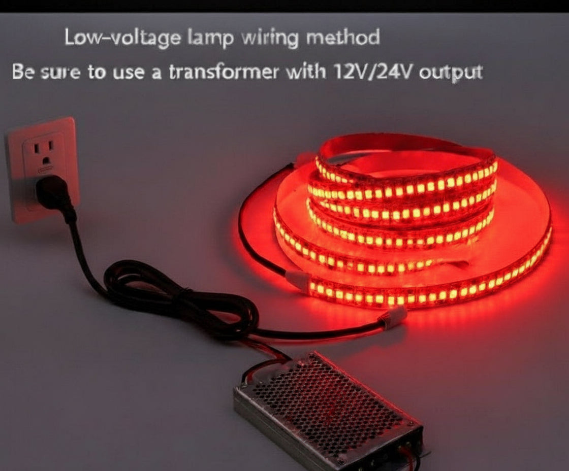 12V SMD 2835 Red LED Strip Light – 120 LEDs/m – 10W High Brightness