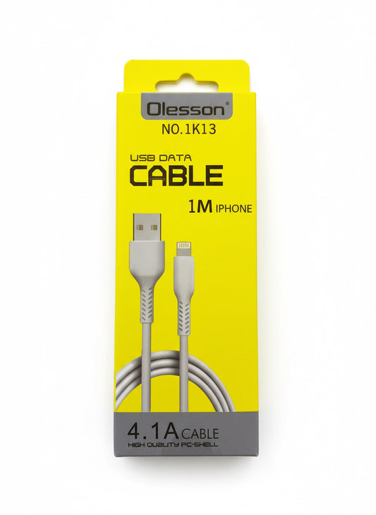 4.1A 1M USB IPHONE DATA CABLE Olesson Cell phone Charger