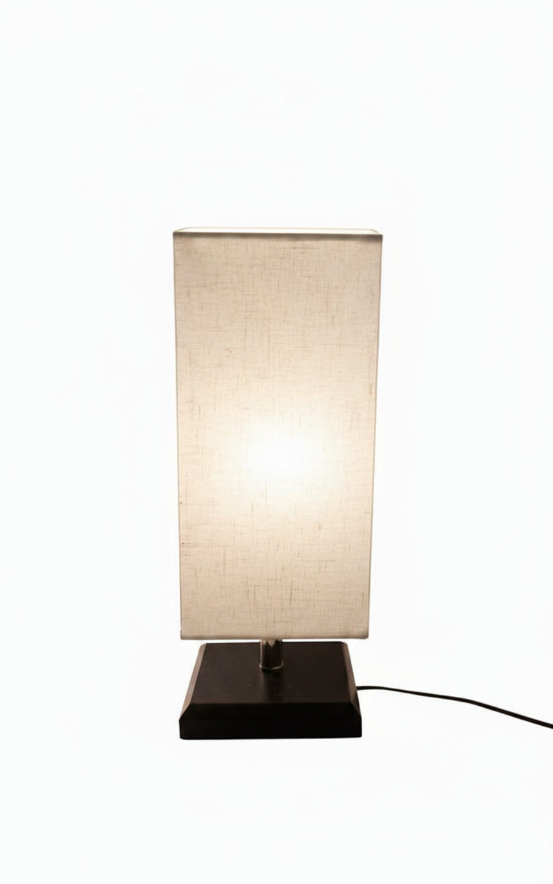 Table Lamp for Bedroom with square  Fabric Shade for Nightstand BQ-TL3014