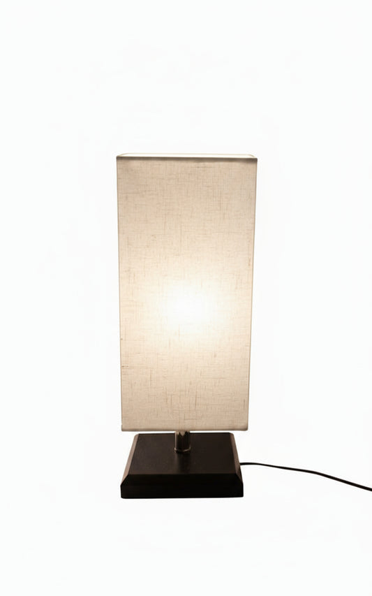Table Lamp for Bedroom with square  Fabric Shade for Nightstand BQ-TL3014