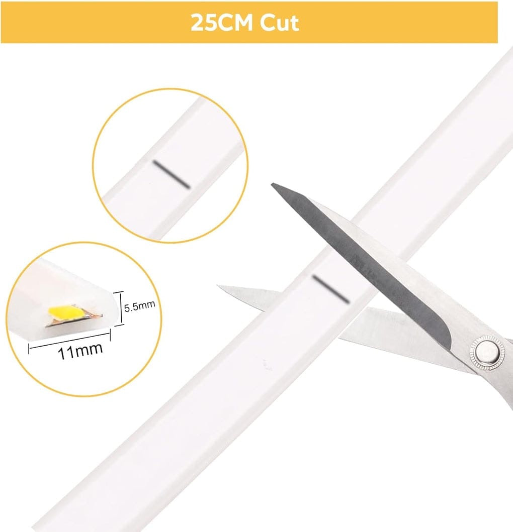 1M-8mm 220v LED COB STRIP LIGHT IP65 (Waterproof) 20W/M / (no transformer required )Color- Warm White-Cool White-Day Light-Blue-Red-Green-Yellow