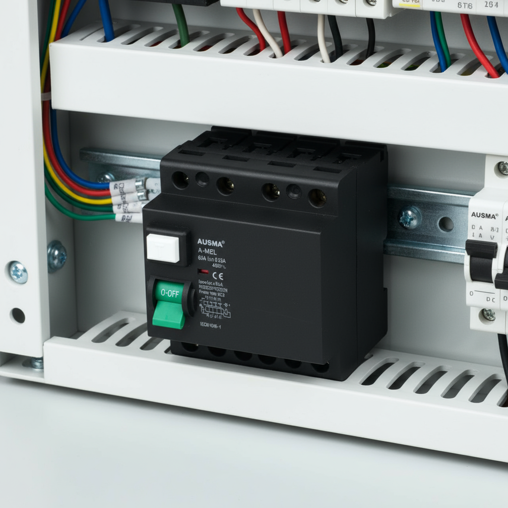 AUSMA A-MEL 4P 63A 30mA Mini rail Earth leakage 4P 63A 30mA