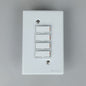 REDISSON  Stylish Simplicity Light Switch Plate – Safe, Long Life, and Gloss Finish 4 Lever Wall Switch for Elegant Spaces A-M04(S)