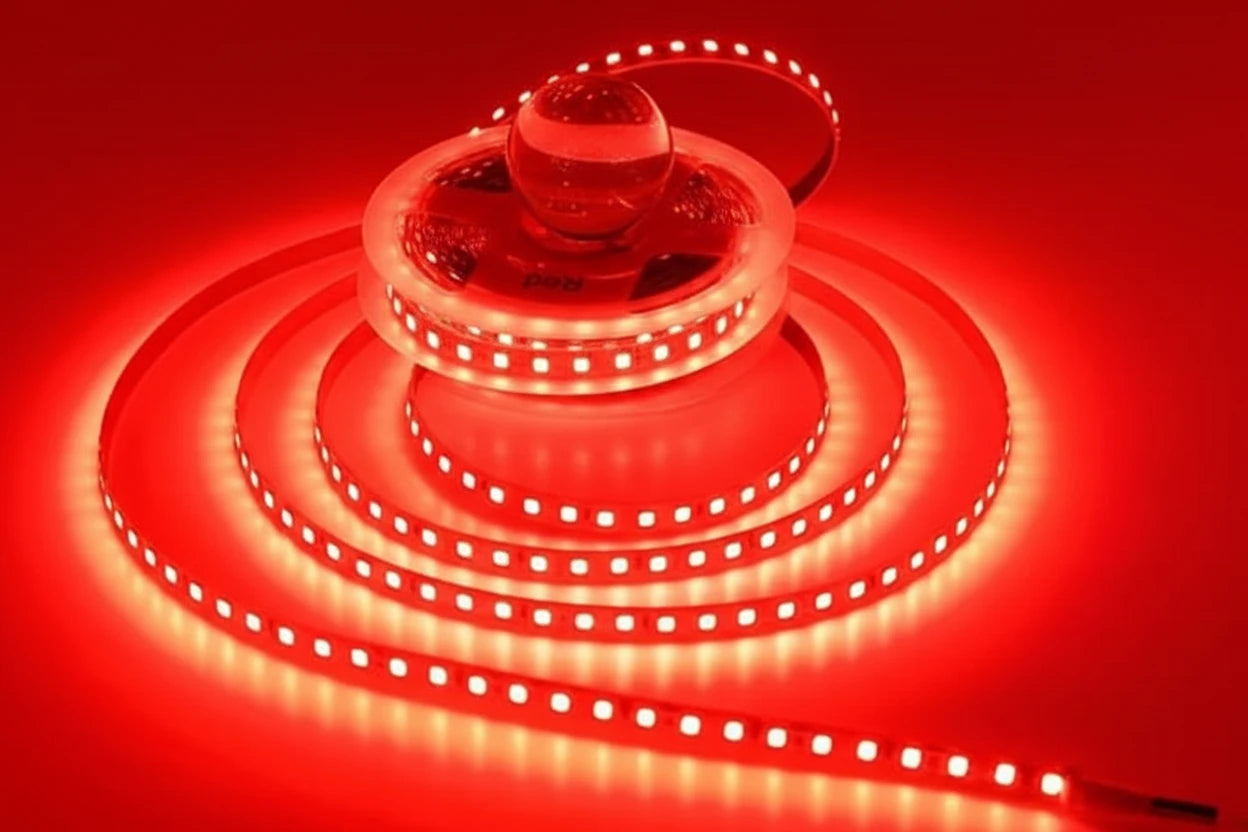 12v 8mm 5050 LED STRIP LIGHTS 60LED/M 5M- All Colors.