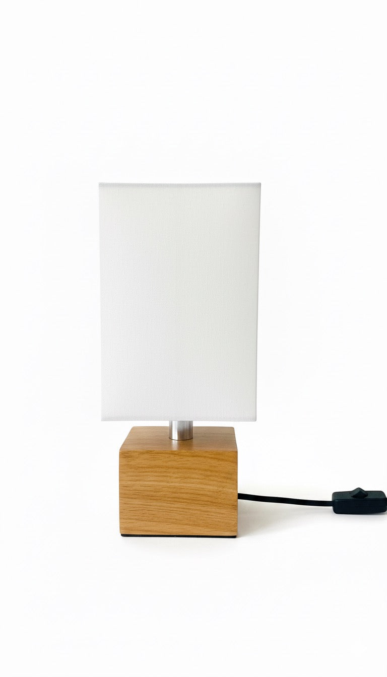 Table Lamp for Bedroom with square  Fabric Shade for Nightstand BQ-TL3019