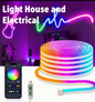 5V USB APP CONTROL SMART LED NEON RGBIC  ROPE LIGHT 10m