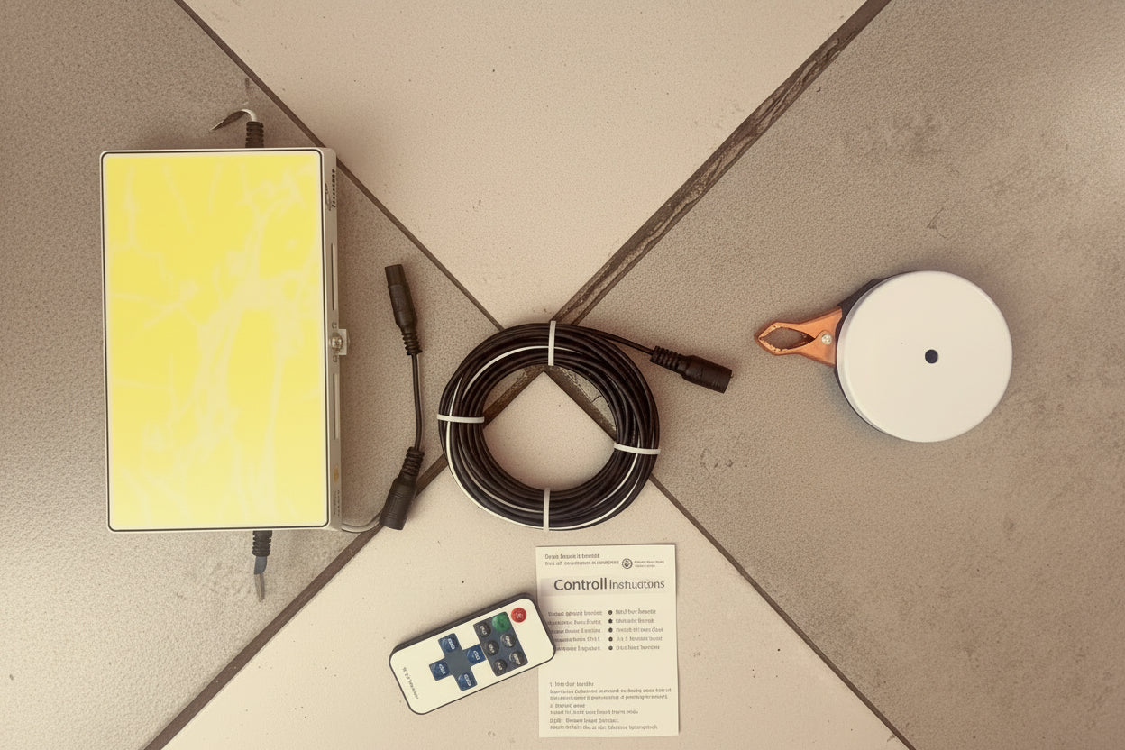 350w magnetic Fishing/Camping light 12v battery/cigarette lighter power supply