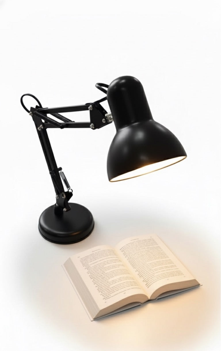 Swing Arm Black Desk Lamp 811 BK