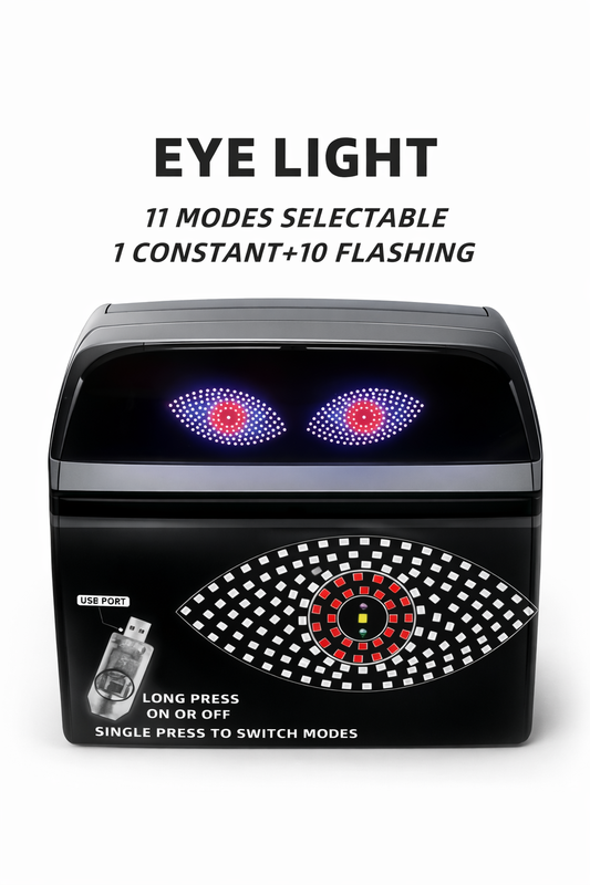 LED Car Eye Light – Rear Window Animated LED Display (11 Modes) (127x65MM)