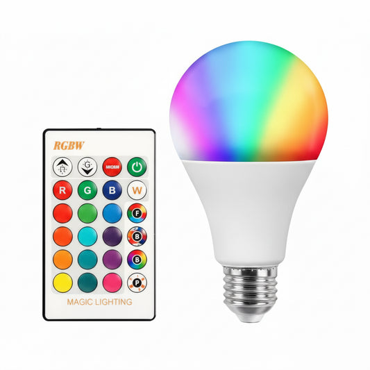 E27 REMOTE CONTROL RGB 9W BULB LIGHT(white + RGB)