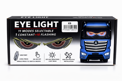 LED Truck Eye Light – Animated Windshield Display (11 Modes) (300x125) Type: X9