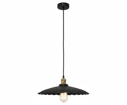 Industrial Black style metal pendant light with an E27 base