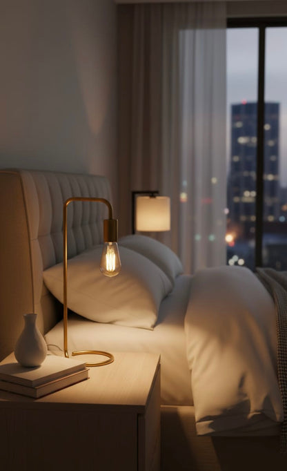 lndustrial Brass Golf Desk Lamp JMX-25191/1T