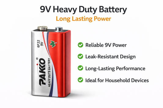 9V Heavy Duty Battery – Long Lasting Power