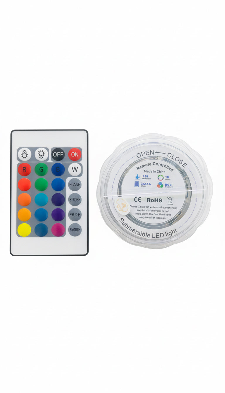 Remote Controlled Submersible/Pond  LED RGB 1P68 16 Colors