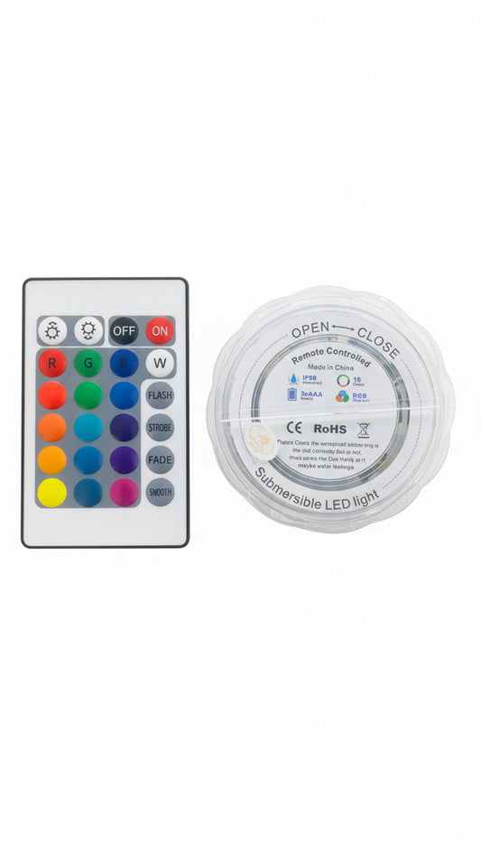 Remote Controlled Submersible/Pond  LED RGB 1P68 16 Colors