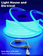 8mm-12cm Cut 220v-IP65/Outdoor BLUE COB LED Strip light 100M
