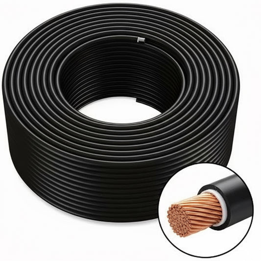 6mm² BLACK SOLAR CABLE Per 100m