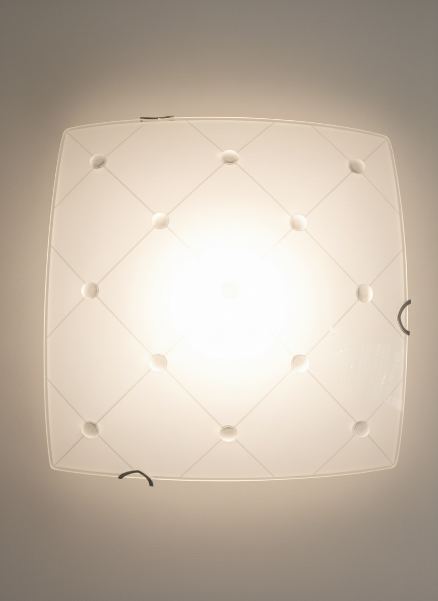 Frosted  Glass Square Ceiling Light fitting CE203/S