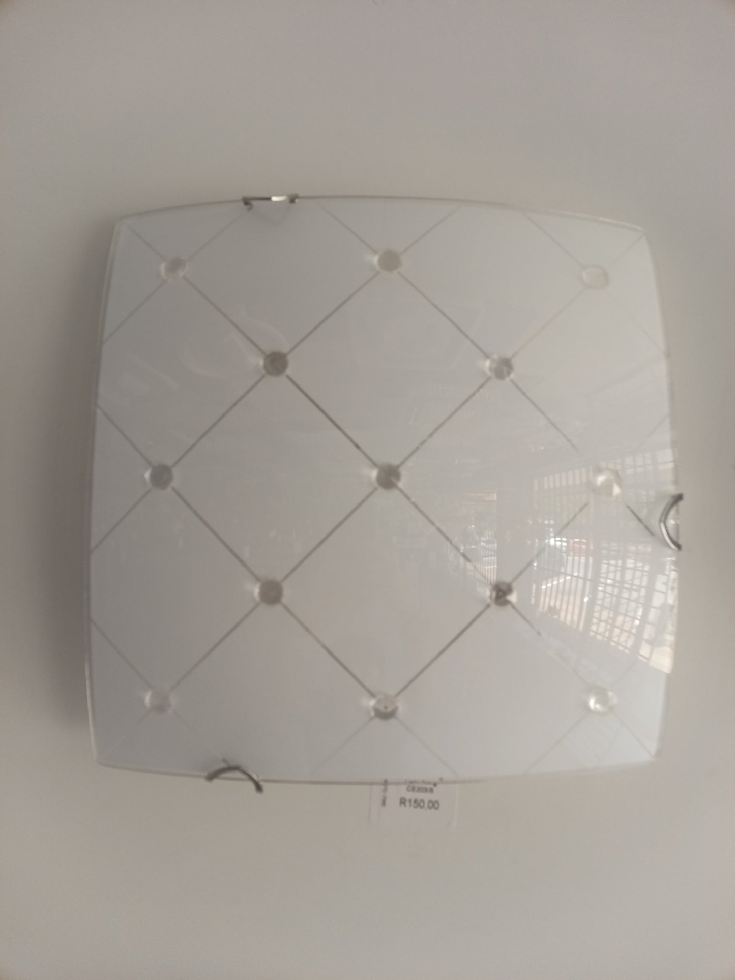 Frosted  Glass Square Ceiling Light fitting CE203/S