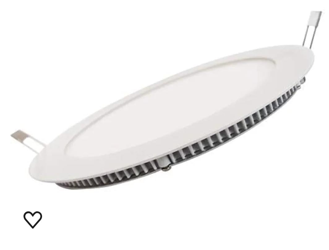 Plastic 12W Recessed LED panel light for indoor Light color: cool white