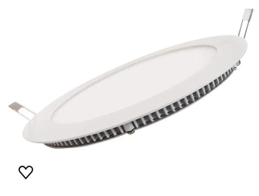 Plastic 12W Recessed LED panel light for indoor Light color: cool white