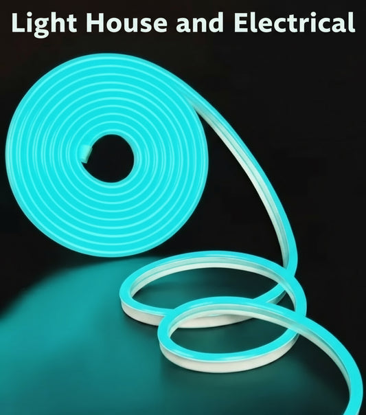 12v Neon LED Rope Light 5m ICE BLUE B2