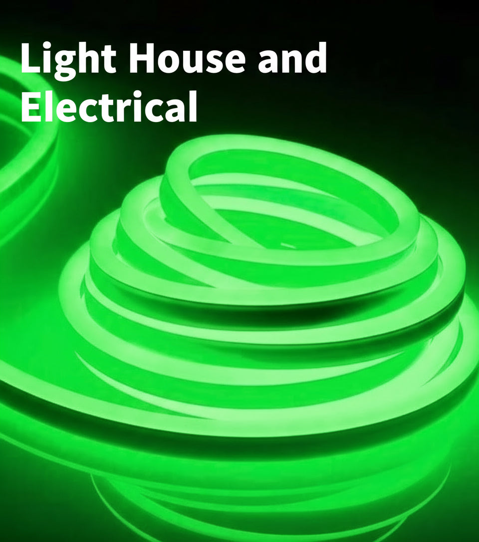 12v Neon LED Rope Light 5m GREEN B2