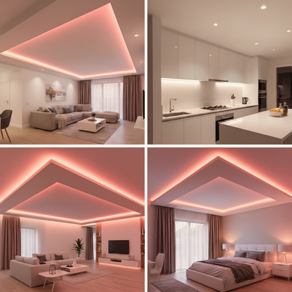 1M-8mm 220v LED COB STRIP LIGHT IP20 20W/M /1M ROLL (no transformer required )Color- Warm White-Cool White-Day Light-Blue