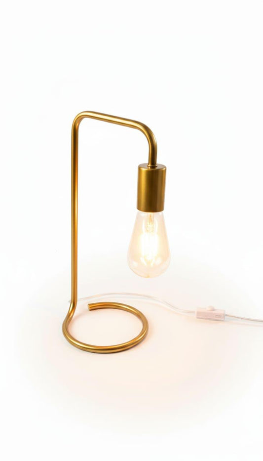 lndustrial Brass Golf Desk Lamp JMX-25191/1T