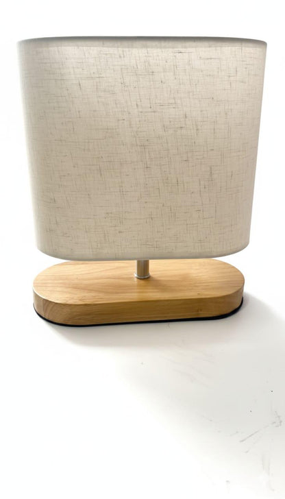 Table Lamp for Bedroom with Round Fabric Shade for Nightstand BQ-TL3010