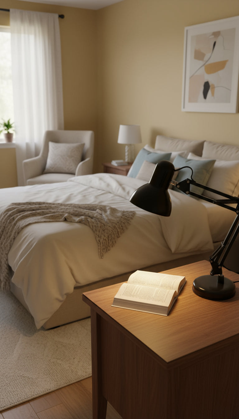 Swing Arm Black Desk Lamp 811 BK