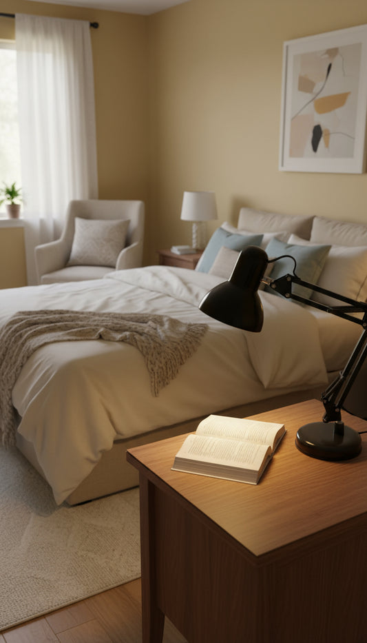 Swing Arm Black Desk Lamp 811 BK