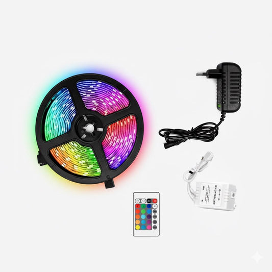 12v 5050 60LEDS/M SMD  RGB LED Strip light WITH A REMOTE