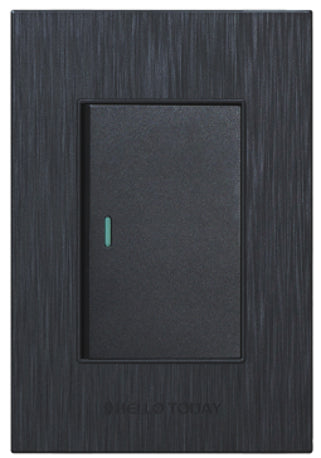 1 Lever 2 Way Switch Black Design 2×4 – Hello Today
