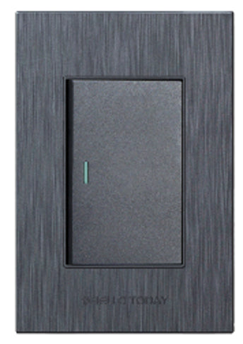 4X2 1 Lever Switch Dark Grey Design