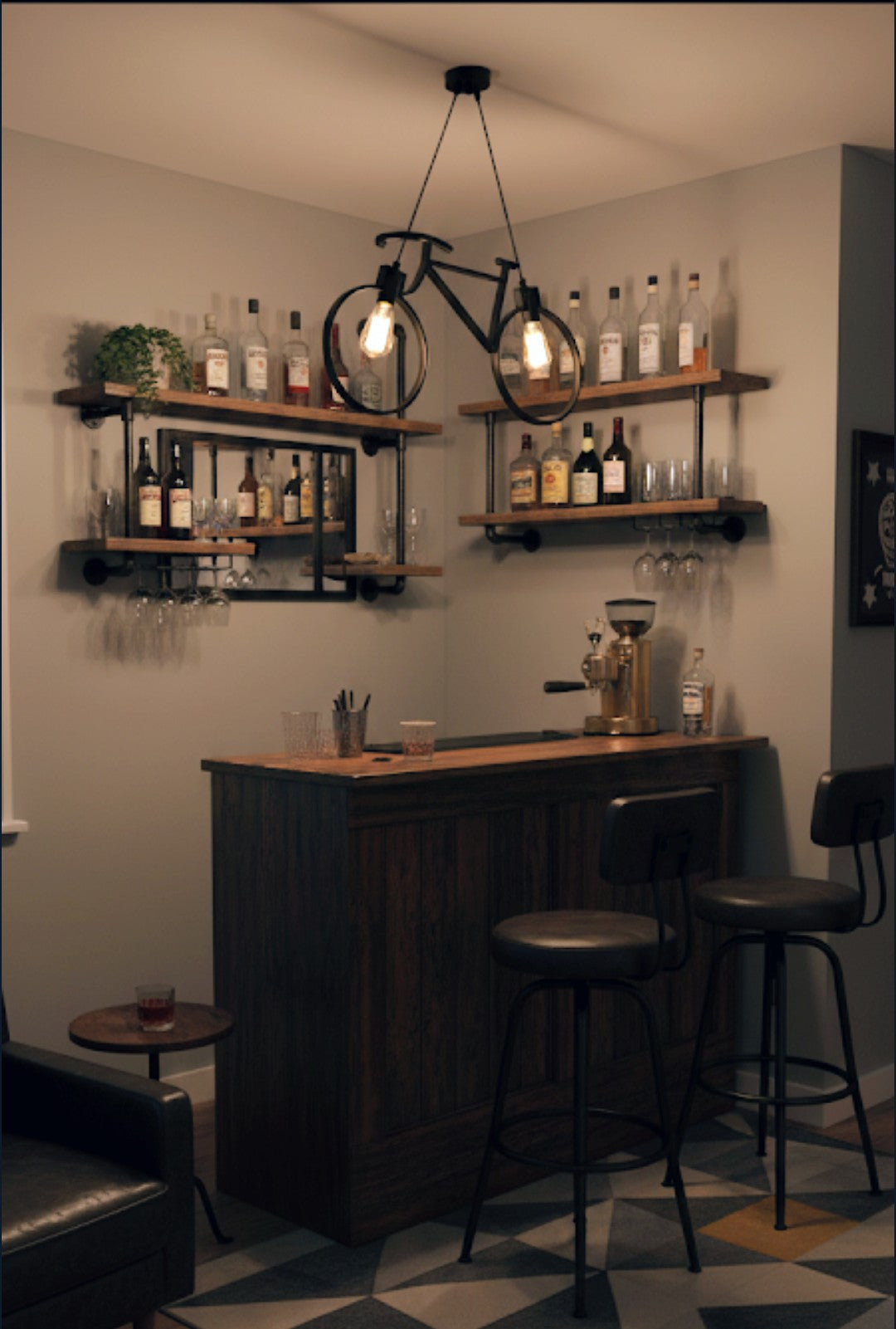 Modern bicycle light fitting 1818